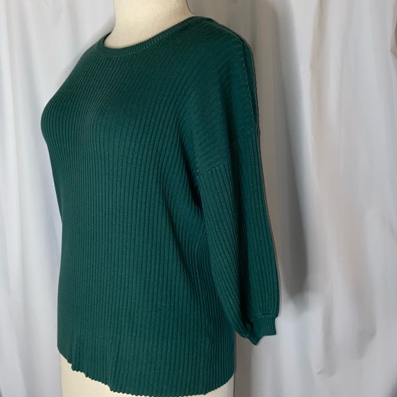 Melissa Paige Ribbeded evergreen sweater - Picture 7 of 7